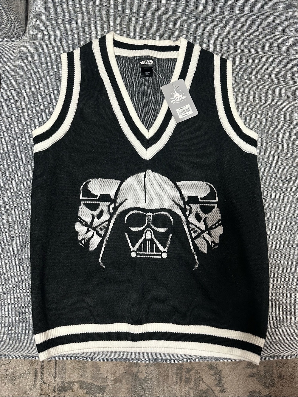 Her Universe Black and White Star Wars V-Neck Sweater Vest